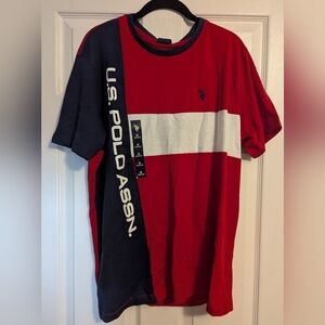 U.S. Polo Assn. Men's Tri-Color Short Sleeve Tee NWT